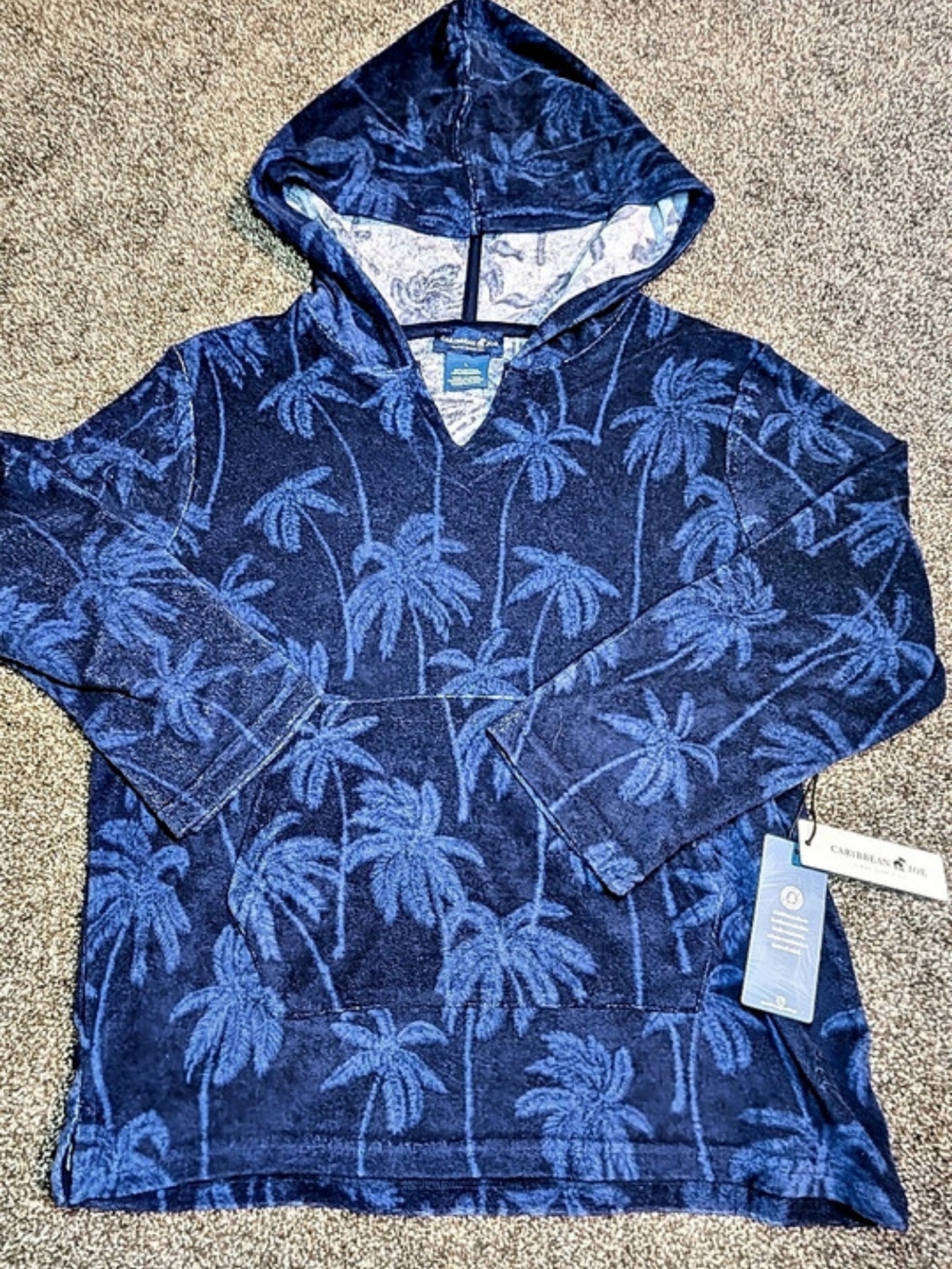Palm Tree Hoodie/ Towel